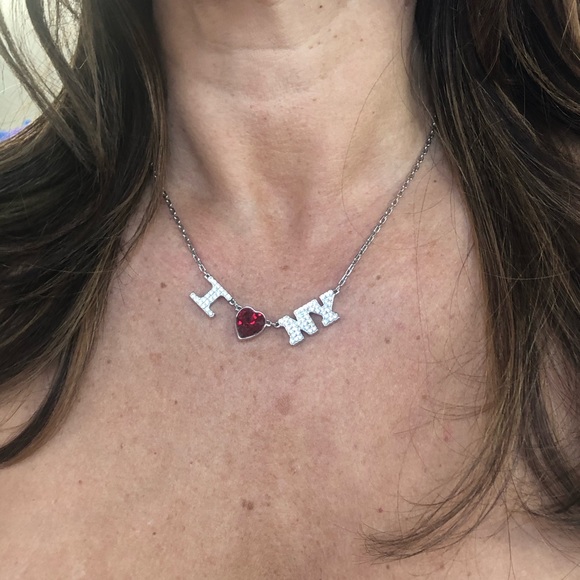 Swarovski I Love New York Necklace & Earrings Set - Picture 13 of 13